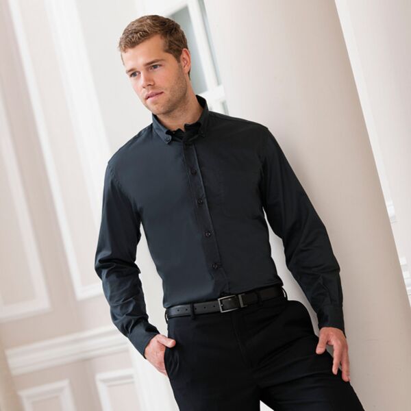 Long sleeve classic twill shirt Thumbnail