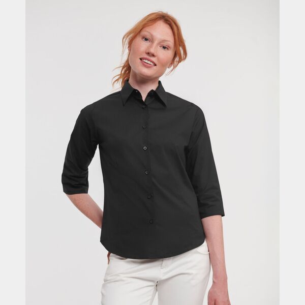 Women's 3/4 sleeve fitted shirt Thumbnail