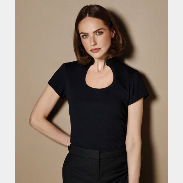 Corporate top keyhole neck women's Thumbnail