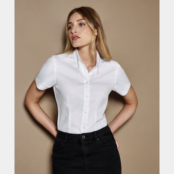 Corporate Oxford blouse short sleeve womens ( premium product ) Thumbnail