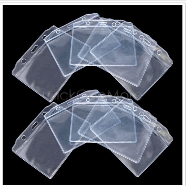 GTI - PVC Plastic Pocket Wallet ID Card Pass Badge Holder Bulk DEAL Thumbnail