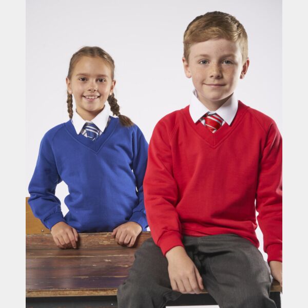 Kid's Coloursure™ V-neck Sweatshirt Thumbnail