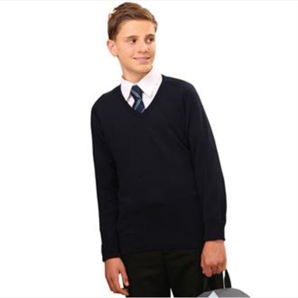 V-neck Fully Fashioned Jumper Thumbnail