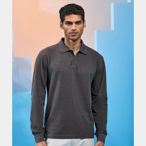 Men's classic fit long sleeved polo ( Premium Product ) Thumbnail