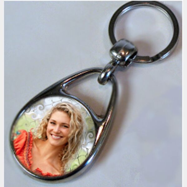 Keyring 30 mm aluminium circle  Thumbnail