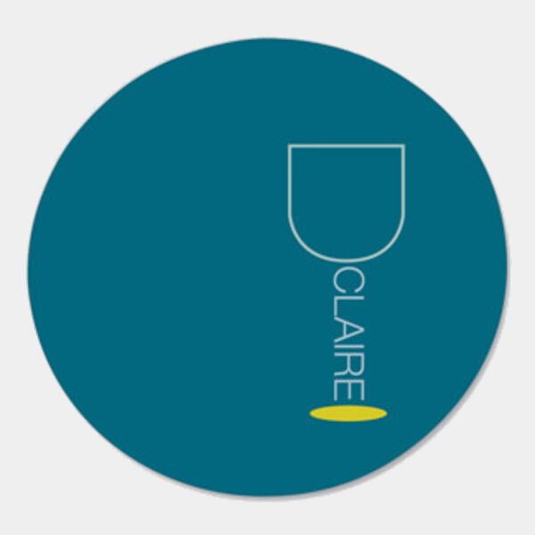 Round Hardboard Coaster - Cork Back Thumbnail