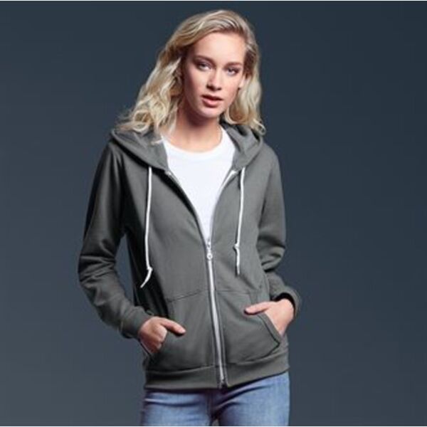 Anvil ladies full zip hooded sweat Thumbnail