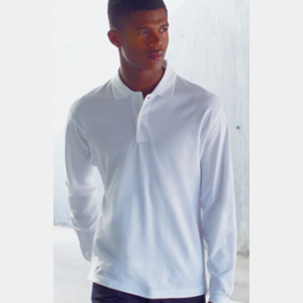 Premium long sleeve polo Thumbnail