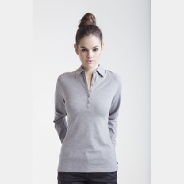 Ladies Long sleeve stretch polo  Thumbnail