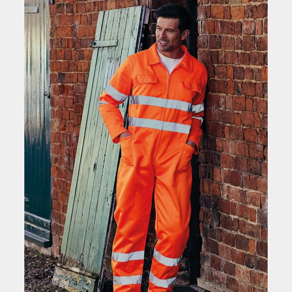 Hi-vis polycotton coverall (HV058) Thumbnail