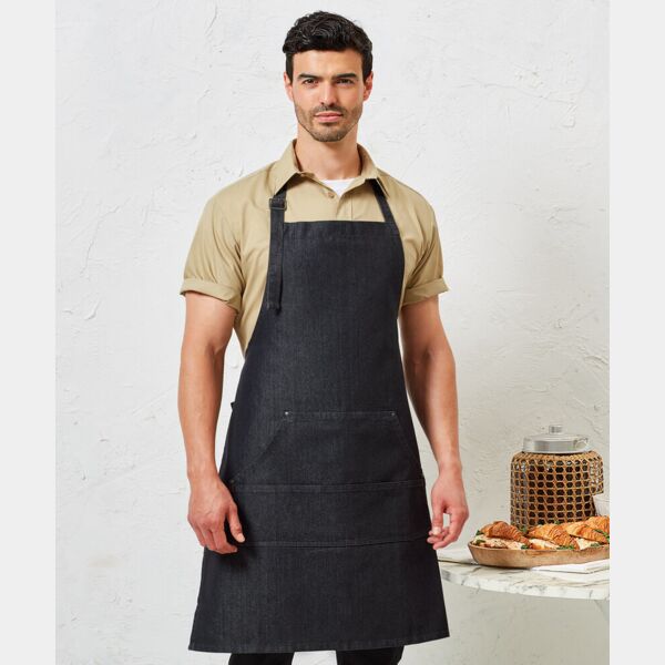 Jeans stitch bib apron Thumbnail