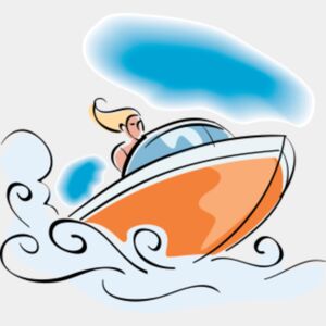 girl in motorboat Thumbnail