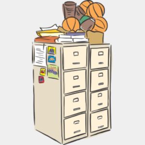 file cab with sports balls Thumbnail